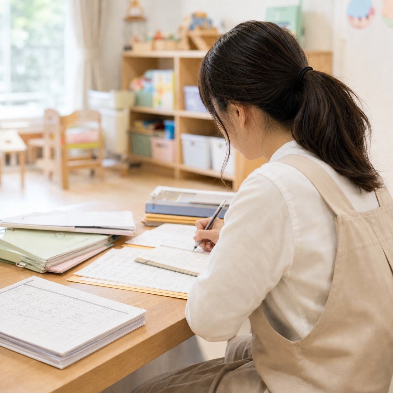 仕事量が多すぎる保育士